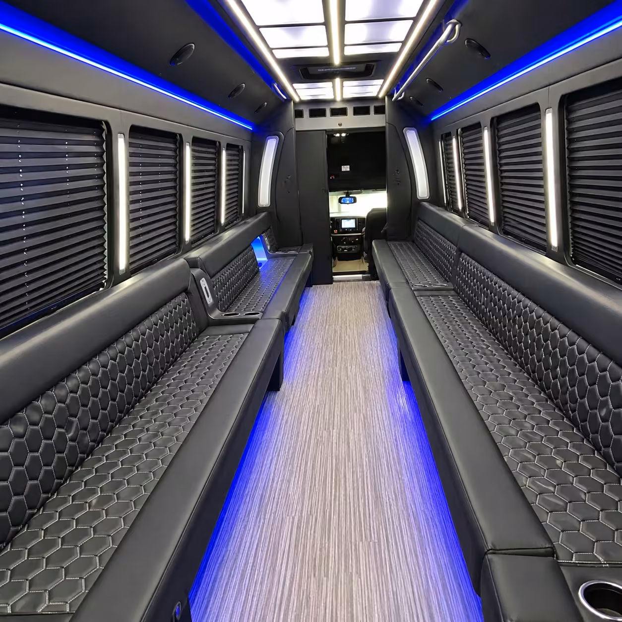 30 passenger party bus interior